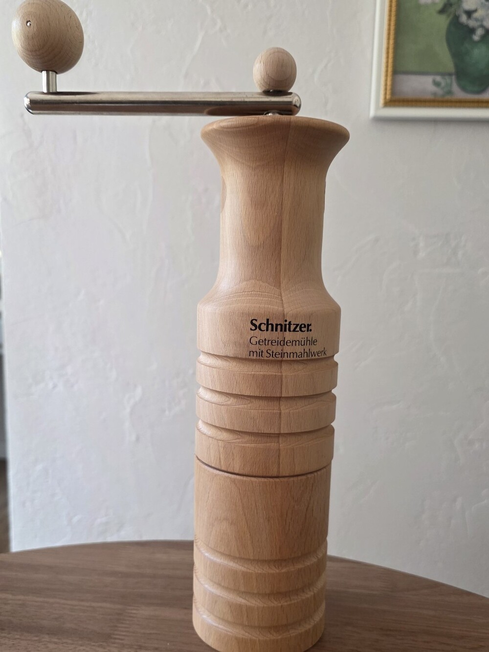 Schnitzer Wooden Grain Mill - Natural Beech